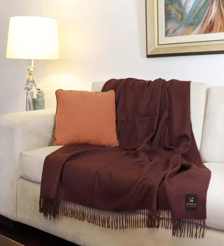 Miniatura 8 de Manta ligera 100% de lana de alpaca para bebé, diseño de color sólido, manta de lana de alpaca para bebé, cama, sofá, suave y cálido, Perú, 72 x 52