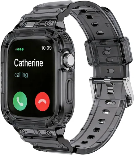 Miniatura 16 de Compatible con Apple Watch Band transparente de 1.929 in 1.811 in 1.772 in 1.732 in 1.654 in 1.614 in 1.575 in 1.496 in para mujeres y hombres