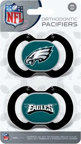 Miniatura 2 de Baby Fanatic NFL - Chupetes unisex para bebé, 2 unidades 27-Color del