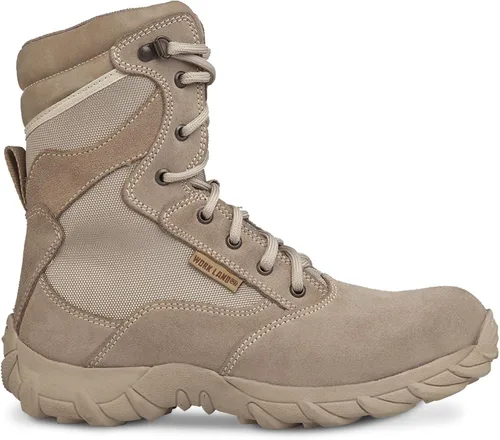 Miniatura 3 de WORKLAND 76201 - Botas tácticas militares para hombre botas de cuero completo del ejército botas de caza para hombre botas de trabajo de punta suave