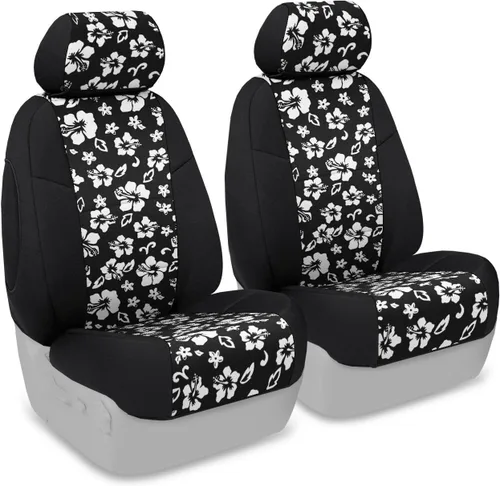 Miniatura 38 de Coverking Custom Fit Center 50/50 - Funda de asiento de cubo para modelos seleccionados Chevrolet Suburban - Neopreno (negro)