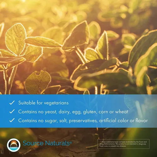 Miniatura 5 de Source Naturals Mega Strength Beta Sitosterol 375mg - 120 Tabletas
