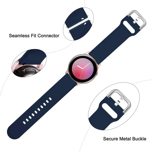 Miniatura 7 de Lerobo - Bandas compatibles con Samsung Galaxy Watch Active/Active 2 de 1.57 y 1.73 pulgadas/Galaxy Watch 1.65 pulgadas. Correa de reloj