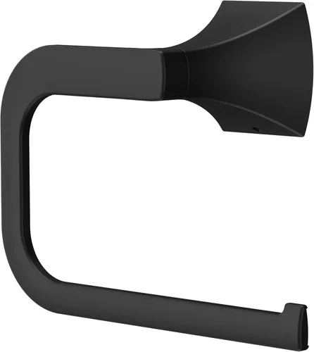 Miniatura 24 de Soporte de papel higiénico Pfister Bruxie, soporte de rollo de papel higiénico para baño, montado en la pared, con tornillos, acabado negro mate