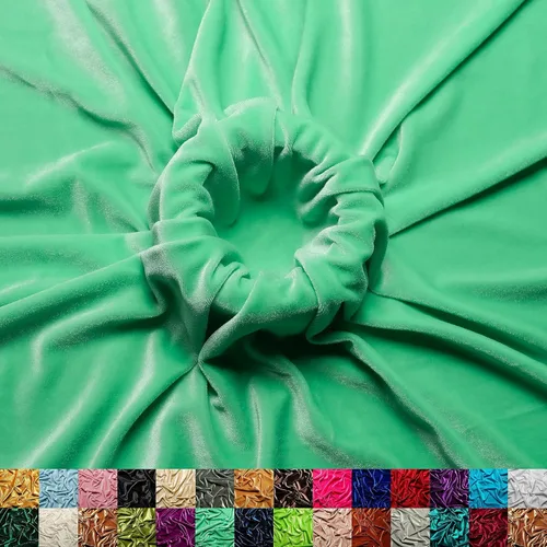 Miniatura 12 de Ice Fabrics The Yard - Tela de terciopelo elástico elástico suave de 60 pulgadas de ancho para coser ropa, disfraces, manualidades, 90% poliéster