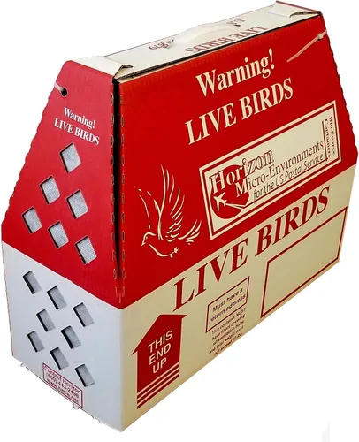 Miniatura 5 de Pinnon Hatch Farms Lite Shipper Live Bird Cajas de envío con divisores (1 caja con separador)