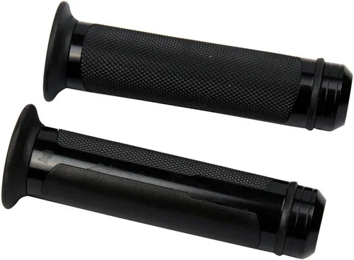 Miniatura 3 de Puños de gel para manillar negro con tapas de titanio compatibles con Kawasaki KLR650 1998