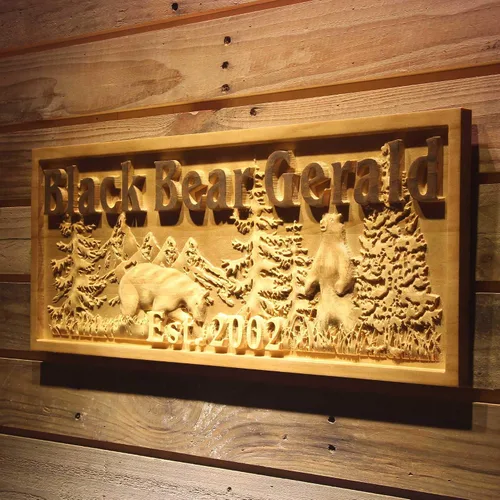 Miniatura 92 de ADVPRO wpa0031 - Letrero de madera personalizado con nombre de Lake House para decoración del hogar, boda, tamaño mediano, 18.25 x 7.25 pulgadas