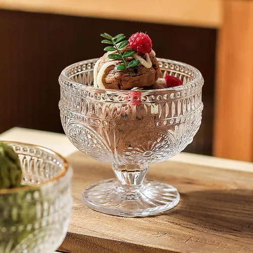 Miniatura 5 de Kingrol Paquete de 6 cuencos de postre de vidrio, mini cuencos de 10 onzas, cuencos de vidrio para servir helado, frutas, pudín, aperitivos