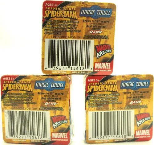 Miniatura 2 de Juego de 2 toallas mágicas de Spider-Man Pop Up - Varios diseños
