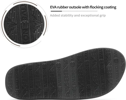 Miniatura 4 de NORTIV 8 Chanclas para hombre, cómodas y ligeras, zapatos de playa