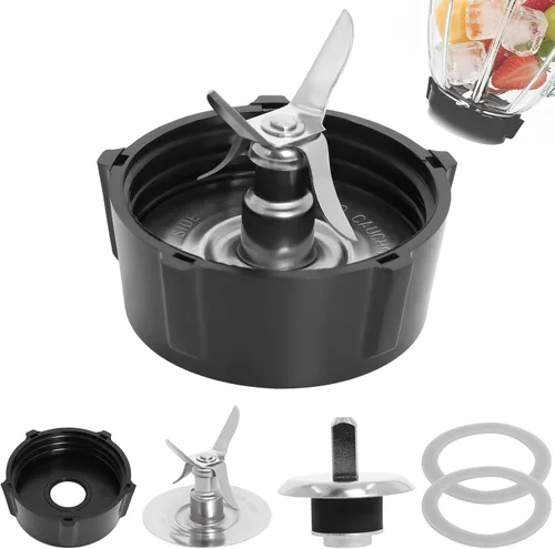 Hoja de licuadora para Oster Osterizer con junta de anillo de sellado 4902 Kit de pasador de acoplamiento inferior de tarro compatible con kit de