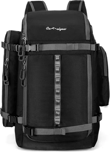 Miniatura 2 de Bolsa para Botas de Esquí de 65L, Bolsa de Viaje Grande Tipo Duffel, Mochila para Botas de Esquí de 1680D Nylon Impermeable y Acolchada