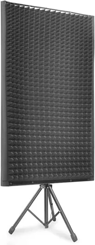 Miniatura 4 de Pyle Panel de aislamiento de micrófono con soporte de trípode de altura ajustable - Pared de amortiguación de sonido de espuma de alta densidad de 2
