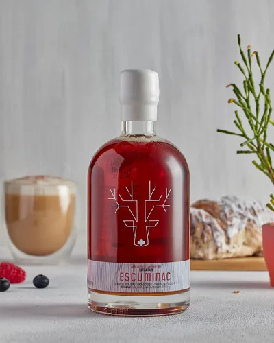 Miniatura 5 de Escuminac Jarabe de Arce Canadiense 500ml Grado A Ámbar Extra Raro Sabor Suave y Rico Regalo Gourmet Orgánico, Recuerdo, Esencia