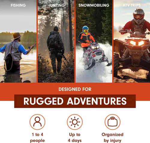 Miniatura 2 de Adventure Medical Kits Sportsman Series Kit médico - 300 - Kit de primeros auxilios para camping, senderismo, caza y más - para 6 personas durante 7