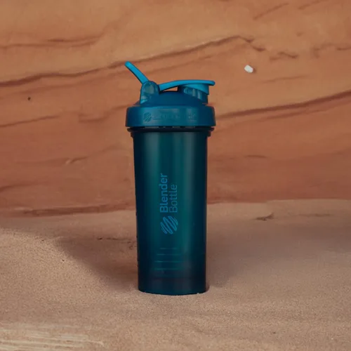 Miniatura 6 de BlenderBottle Classic V2 - Botella mezcladora para batidos de proteínas y entrenamiento previo, 32 onzas, color azul (Ocean Blue)