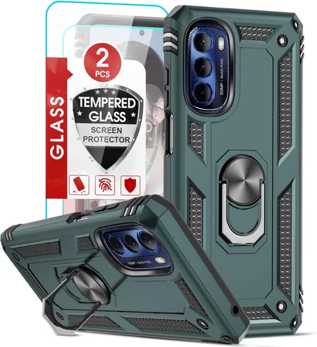 Miniatura 12 de LeYi - Funda para Motorola G Stylus 2021 (no compatible con 2020), color negro
