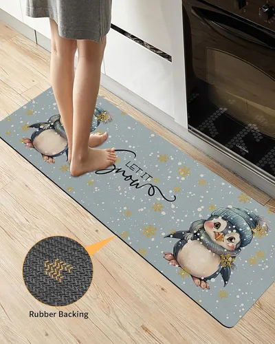 Miniatura 3 de Tapete de baño de Navidad para bañera, antideslizante, de secado rápido y absorbente, tierra de diatomeas, fregadero, dormitorio, cocina, lavable