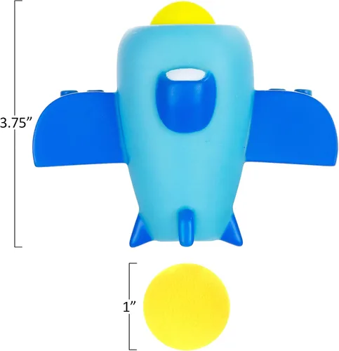 Miniatura 5 de Juguete de bola de espuma para avión – Apriete y lanza bolas de avión con bolas de espuma incluidas Juguete blando para niños Divertido juguete
