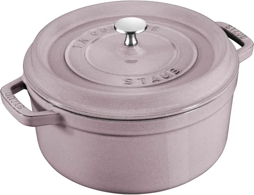 Miniatura 27 de STAUB Horno Holandés de Hierro Fundido 4 Cuartos Redondo, Fabricado en Francia, Sirve para 3-4, Blanco