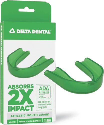 Miniatura 13 de Protector bucal deportivo Delta Dental - Aceptado por la ADA - 2 veces la absorción de impacto - Funciona con brackets - Aqua 2X impact absorption