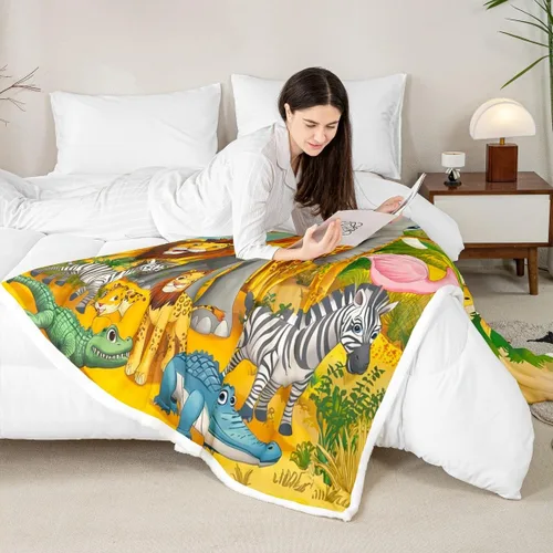Miniatura 107 de Manta Throw con Estampado Egipcio Dorado Estilo Antiguo Egipto Manta Sherpa Patrón de Jeroglíficos del Antiguo Egipto Manta de Vellón para Niños
