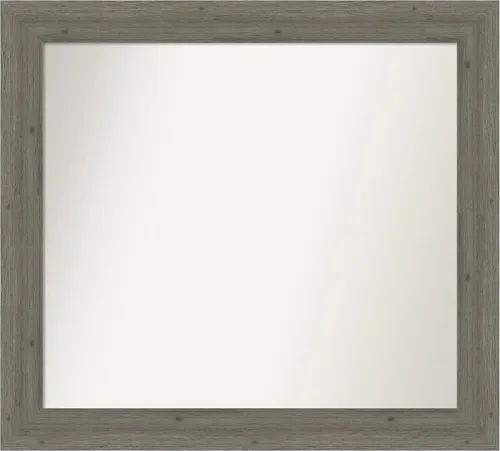 Miniatura 71 de Amanti Art Espejo de pared personalizado no biselado (24.5 x 24.5 pulgadas), marco gris marrón alta, varios tamaños personalizados, espejo de baño