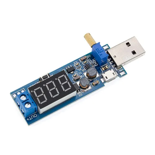 Miniatura 8 de 2 unids USB Buck Boost Convertidor ajustable Step Up Step Up Módulo de fuente de alimentación Regulador de voltaje DC-DC 5V a 3.3V 9V 12V 18V 24V