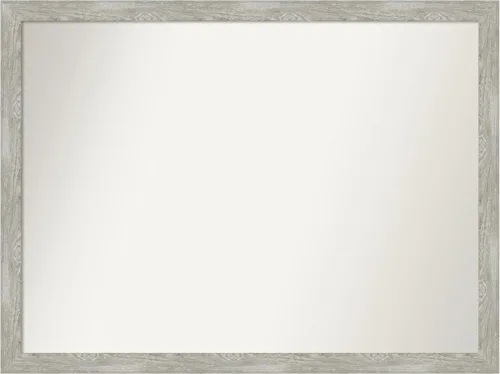 Miniatura 156 de Amanti Art Espejo de baño gris para sobre el fregadero, 31 x 48 pulgadas, espejo de tocador rectangular estrecho de color gris, marco de madera