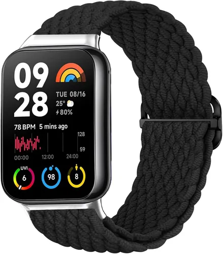Miniatura 10 de Bandas trenzadas para Xiaomi Smart Band 9 Pro/Mi Band 8 Pro/Redmi Watch 5/4, correas elásticas de repuesto deportivas para mujeres y hombres Cremoso