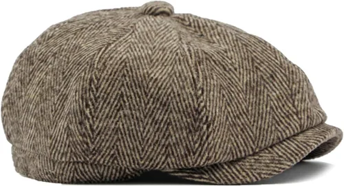 Miniatura 3 de Sombrero de espiga clásico para hombre, gorra plana de Newsboy Gatsby Ivy Cabbie