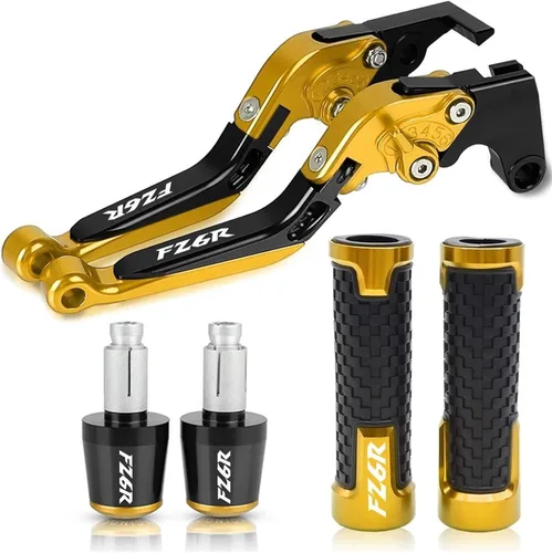 Miniatura 12 de Palancas de embrague de freno de motocicleta para manillar Yamaha FZ6R FZ 6R FZ-6R 2009 2010 2011 2012 2013 2014 2015 2016 2017 (Color : 1)