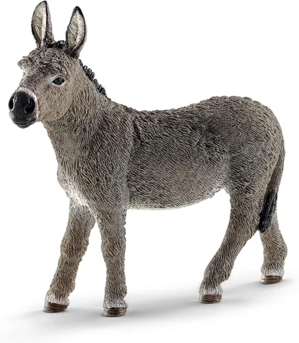 Miniatura 9 de Schleich Farm World - Figura de animal de burro manchado americano – Juguete de animal de granja altamente detallado y duradero, juego divertido