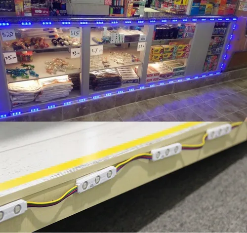 Miniatura 7 de Kit de luces LED para ventana de tienda de 10 pies, módulo de luz LED inyectado RGB 5050 con clavijas de alimentación y control remoto de 24 teclas