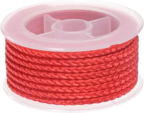 Miniatura 46 de HARFINGTON Cordón de hilo de nailon para cuentas de 0.063 in, cuerda de nailon trenzado extrafuerte para manualidades, pulseras, joyería, Negro