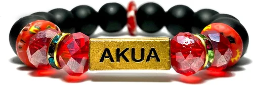 Miniatura 89 de Pulseras africanas tradicionales con nombre nacido en el día para mujeres de Ghana, materiales naturales, ajuste cómodo y holgado