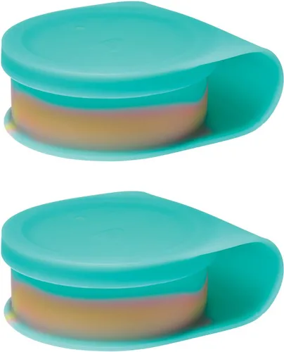 Miniatura 21 de Silipint Cuenco de silicona con tapa Go Go Connected, irrompible, no tóxico, apto para lavavajillas (Aurora, 25 onzas, paquete de 2)