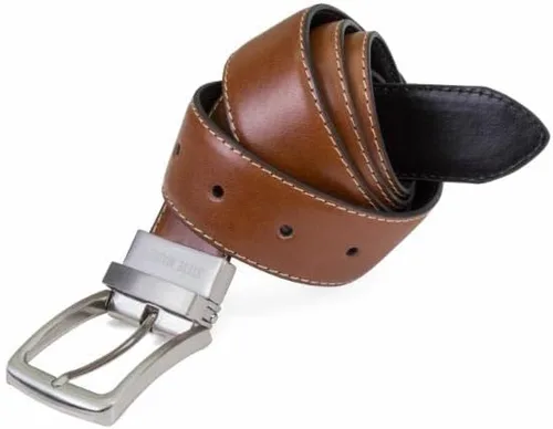 Miniatura 2 de Steve Madden de los hombres Casual de 35mm reversible Feather Edge cinturón cafénegro