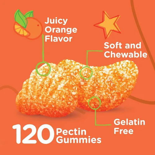 Miniatura 3 de Viteey Gomitas de vitamina C para niños, sabroso sabor a naranja masticable Apoyo inmunológico para niños, niños pequeños y adolescentes – Vegano