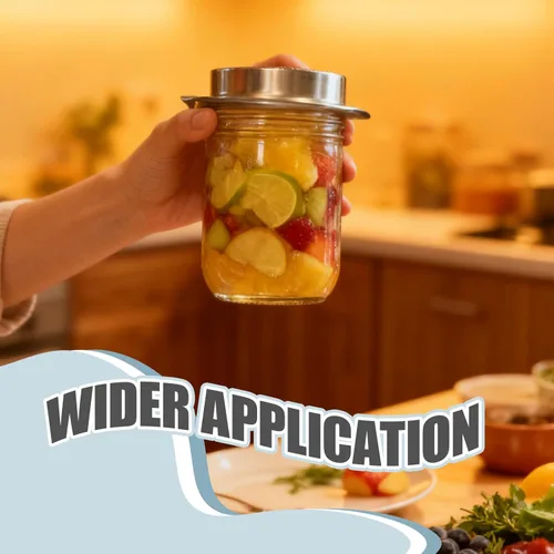 Miniatura 3 de Colador de latas de atún de acero inoxidable, 2 piezas, colador de enlatado de grado alimenticio para latas regulares y de cuello ancho, prensa