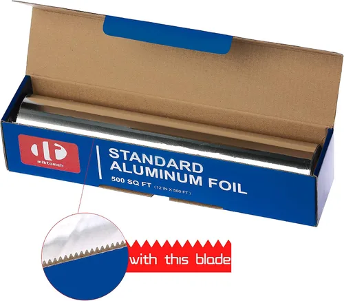 Miniatura 3 de Papel de aluminio estándar para parrilla, 12 pulgadas x 500 pies cuadrados para parrilla, barbacoa, cocina, conservación y almacenamiento