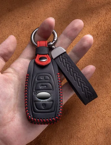 Miniatura 3 de para Subaru Funda para Llavero de Cuero Estuche para Llaves de Coche Llavero Soporte para Llavero Compatible para Forester Impreza Outback Legacy