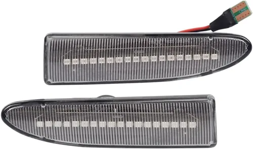 Luces de marcador de repetidor lateral para guardabarros delanteros, luces LED ámbar de marcador lateral, compatibles con Jaguar X-TYPE 2002-2009 -