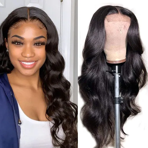 Miniatura 8 de Pelucas de cabello humano ondulado HD de densidad 250 con encaje frontal, prearrancadas de 13 x 4, pelucas de cabello humano con baby hair, sin