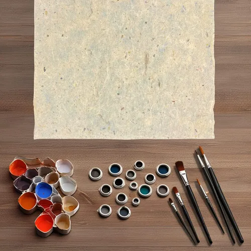 Miniatura 7 de LIGHUFEIC 50 hojas de papel de morera hechas a mano de fibra de madera natural, papel de arroz, hecho a mano, decoupage, arte de tejido