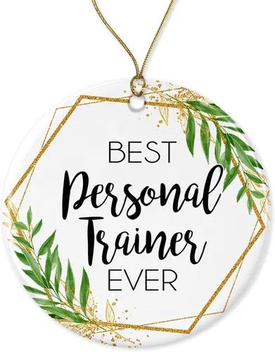 Adorno de Navidad para entrenador personal, regalo para entrenador personal, el mejor entrenador personal del mundo, el mejor entrenador personal