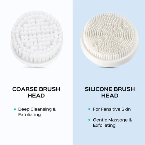 Miniatura 7 de COSLUS Cepillo de Limpieza Facial de Silicona: Dispositivo de Masaje Exfoliante Eléctrico 2 en 1 FBS-D, a prueba de agua, limpieza profunda