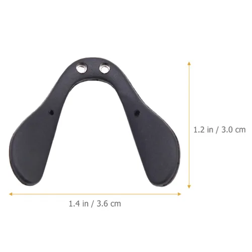 Miniatura 2 de ARTIBETTER Almohadillas ajustables para puente de nariz para lentes, paquete de 3 soportes de nariz antideslizantes en forma de U, reemplazo