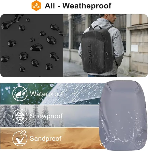 Miniatura 4 de MOSISO Mochila para cámara, DSLR/SLR/SLR/sin espejo, mochila de fotografía de acceso completo, bolsa impermeable para cámara con soporte